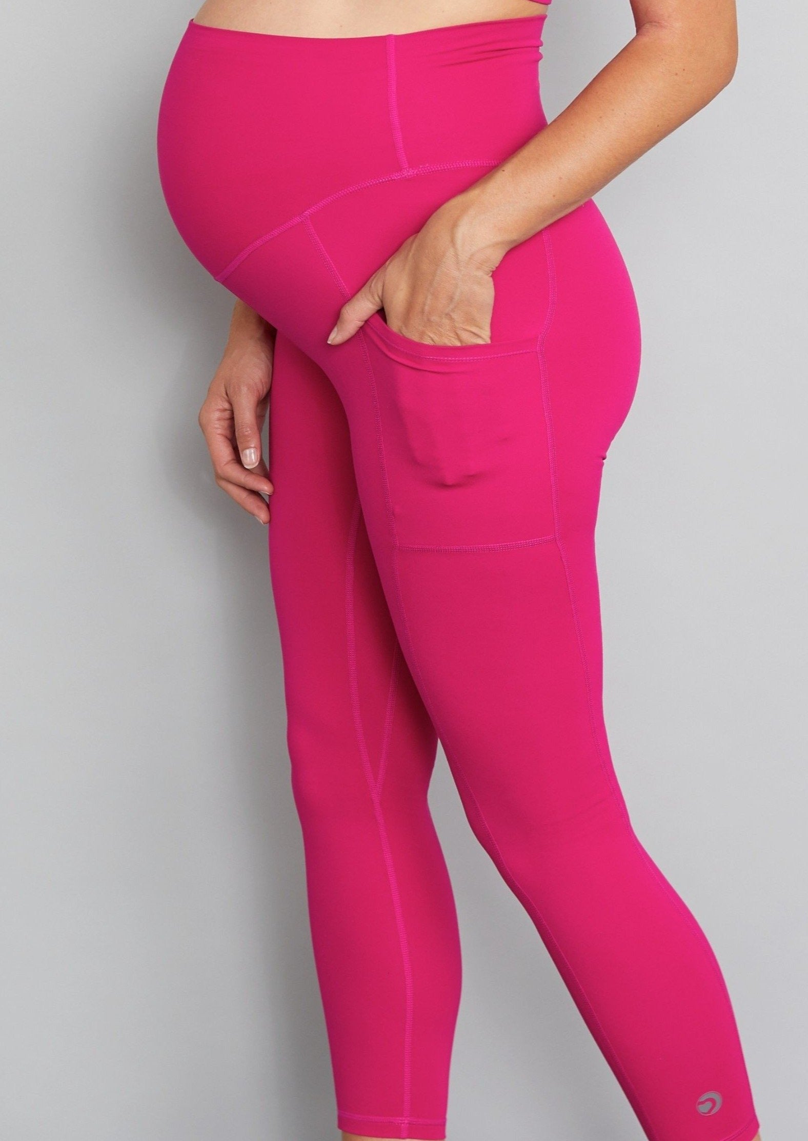 FAFWYP Maternity Leggings Comfy Stretch Workout Leggings Pregnant Capri  Pant over The Belly Postpartum Breastfeeding Pregnancy Yoga Pants