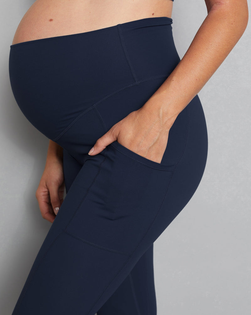 Luxe Maternity & Postnatal Leggings - Midnight Blue – Natal Active