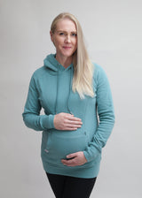 Breastfeeding & Maternity Hoodie - Sage