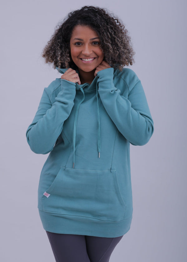 Breastfeeding & Maternity Hoodie - Sage